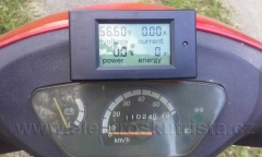 Kalibrace tachometru elektroskútru IO1500GT - počáteční stav kilometrů