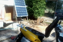 Solární elektroskútr.